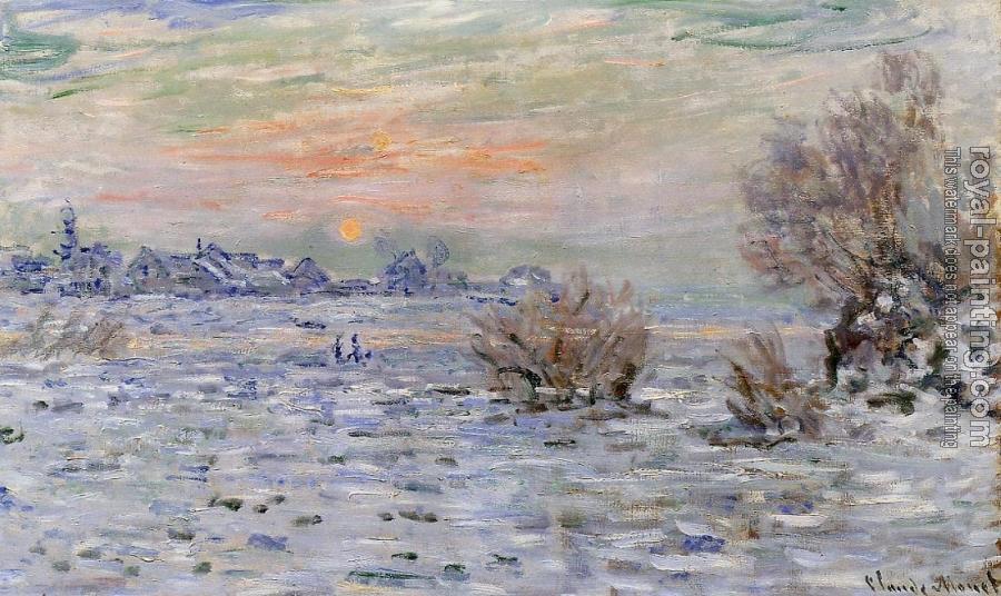 Claude Oscar Monet : Winter on the Seine, Lavacourt